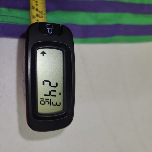 Hanna Andersson Girls 120 Purple & Green Striped Long-Sleeve Dress 100% - Picture 6 of 7